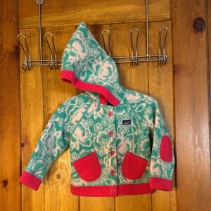 Patagonia Floral Fleece with Pointed Hood
